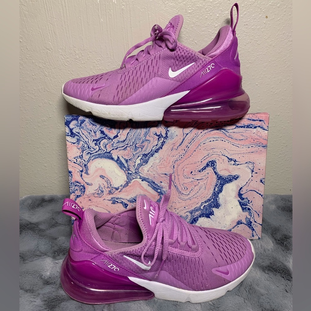 Women’s Youth Nike Air Max 270 Fuchsia/White